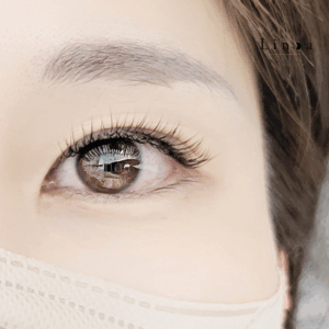 渋谷区恵比寿のまつ毛サロンLinoa｜ベーシックマツエク施術例｜ミンクセーブル毛質の円柱形シングルラッシュで、自然で上品な仕上がり